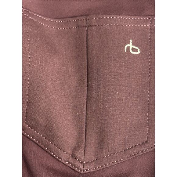 Rag & Bones Women's Jean Leggings In Burgundy Ponte Size (26)‎ Stretchy Jeans - Picture 5 of 16